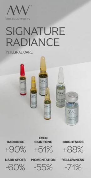 MIRACLE WHITE 80000 mg SIGNATURE RADIANCE SKIN WHITENING GLUTATHIONE INJECTION