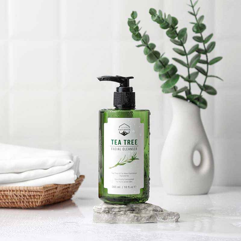 Naturista Tea Tree Facial Cleanser 300 ml Facial Cleanser for Acne-Prone and Sensitive Skin