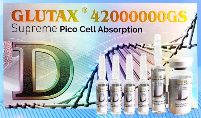 GLUTAX 42000000GS SUPREME PICOCELL SKIN WHITENING GLUTATHIONE INJECTION