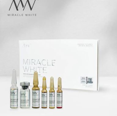 MIRACLE WHITE 80000 mg SIGNATURE RADIANCE SKIN WHITENING GLUTATHIONE INJECTION