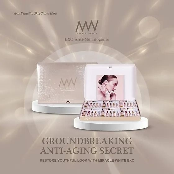 MIRACLE WHITE GOLD EDITION 55000mg EXC ANTI-MELANOGENIC SKIN WHITENING GLUTATHIONE INJECTION by "www.ccthaitown.com"