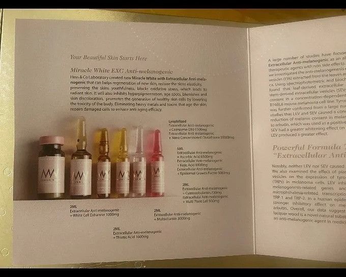 MIRACLE WHITE GOLD EDITION 55000mg EXC ANTI-MELANOGENIC SKIN WHITENING GLUTATHIONE INJECTION by "www.ccthaitown.com"