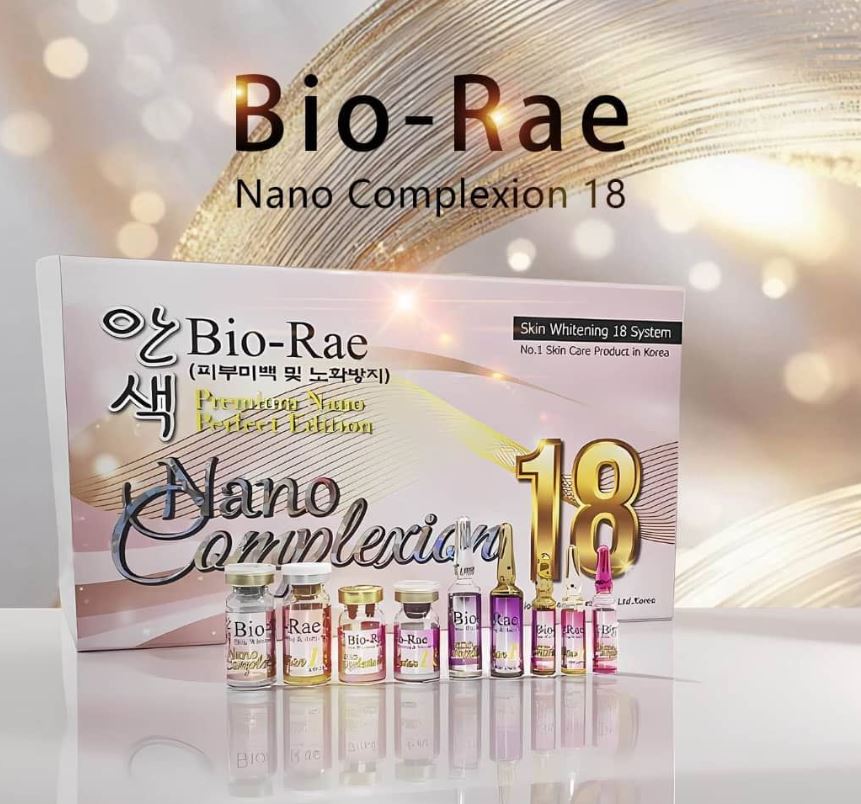 BIO RAE NANO COMPLEXION 18 SKIN WHITENING GLUTATHIONE INJECTION
