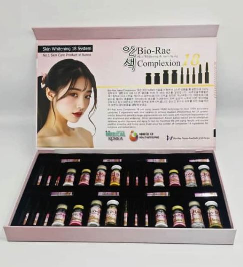 BIO RAE NANO COMPLEXION 18 SKIN WHITENING GLUTATHIONE INJECTION